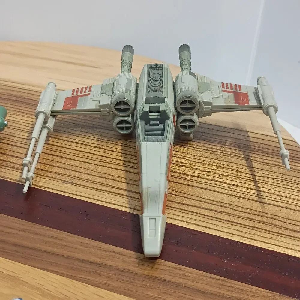 Star Wars Action Fleet AT-AT & X-Wing w/ Boba Fett Backpack, Snowtrooper, & R2D2